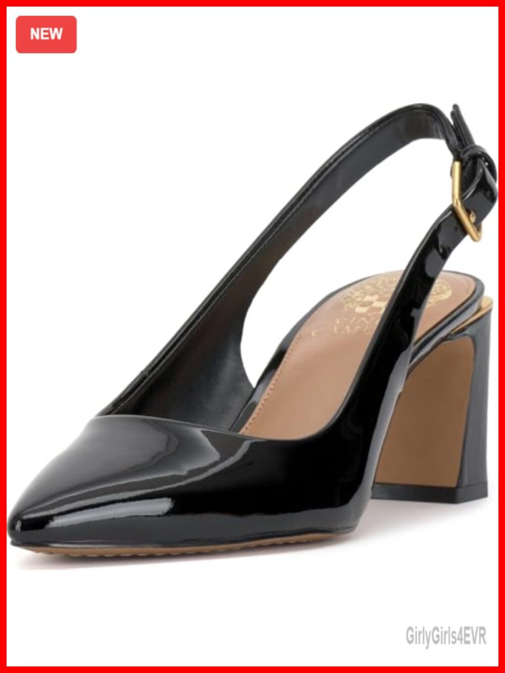 Slingback Pump Pointed Toe Block Heel